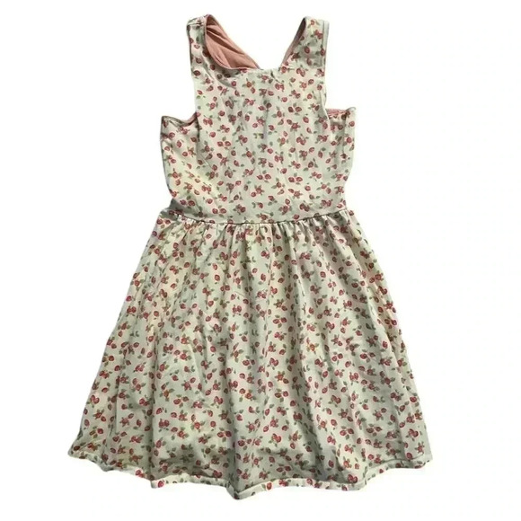 Polo Ralph Lauren Other - Polo Ralph Lauren Girl’s Strawberry Print Cross-Back Dress Size L (12-14)